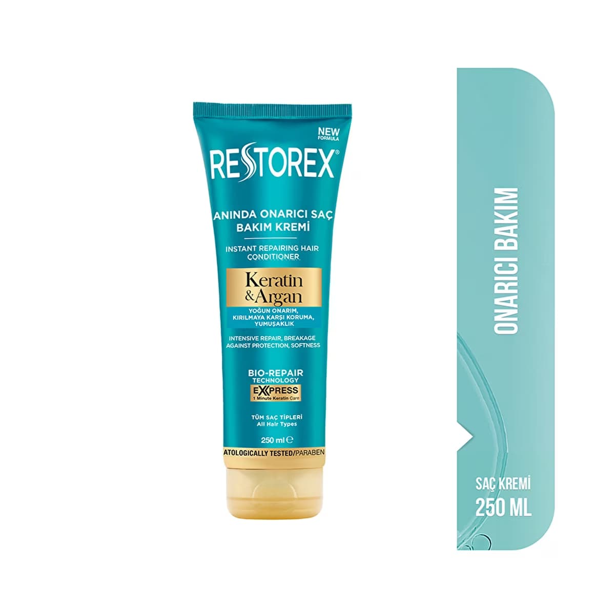 Restorex Keratin & Argan Onarıcı Saç Bakım Kremi 250 ml - Gratis