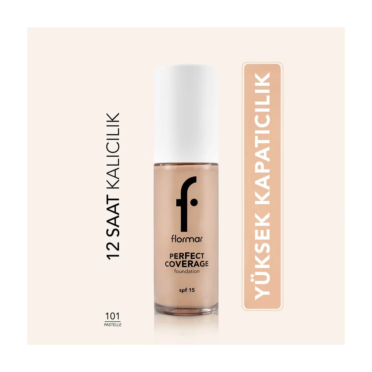 Flormar Perfect Coverage Foundation 101 Pastelle - Gratis