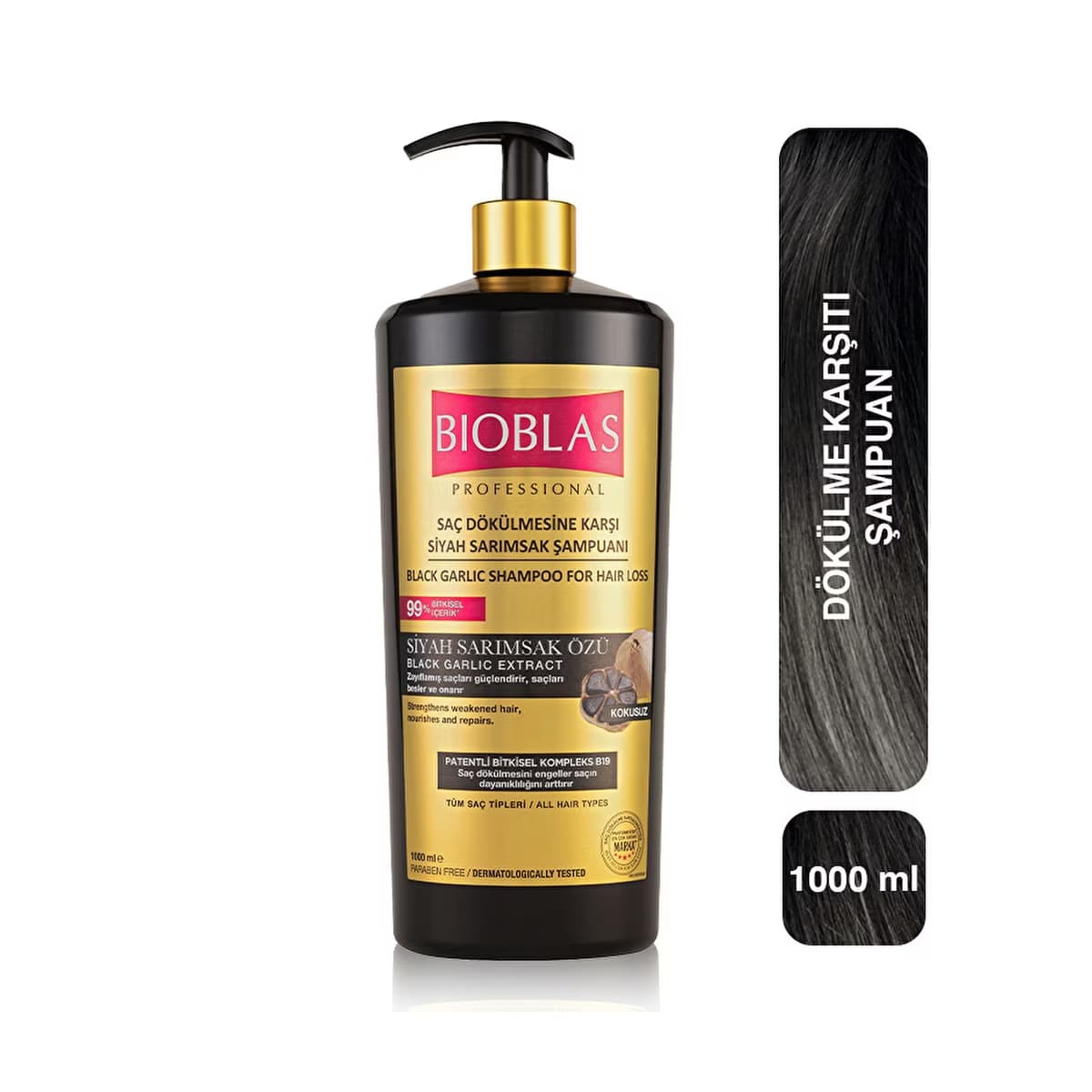 Bioblas Professional Siyah Sarımsak Şampuanı 1000 ml - Gratis
