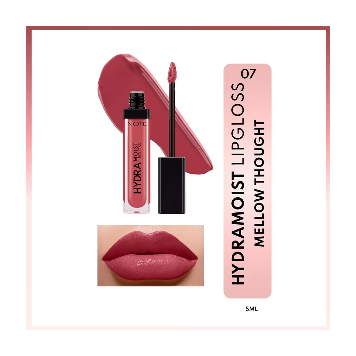 Note Hydramoist Lipgloss 07 Mellow Thought - Gratis