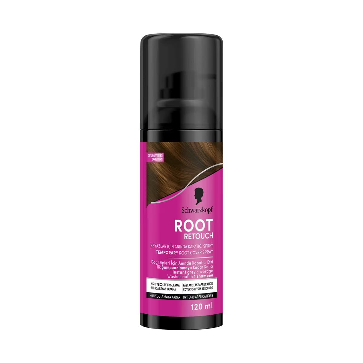 Root Retoucher Saç Boyası Koyu Kahve 120 ml - Gratis