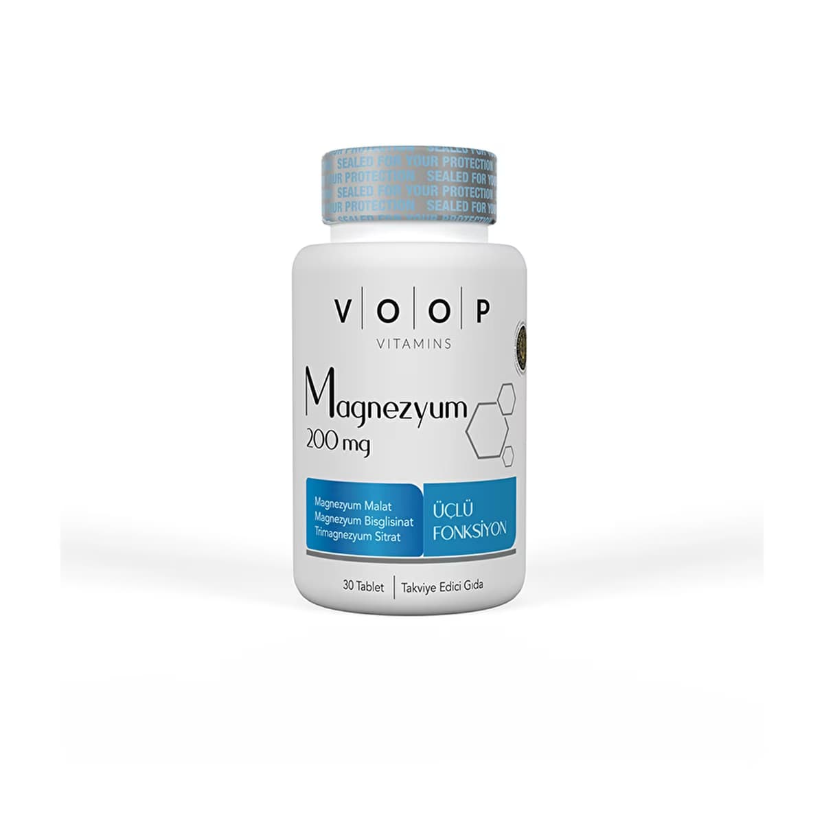 Voop Magnezyum İçeren Takviye Edici Gıda 30 Tablet 200mg - Gratis