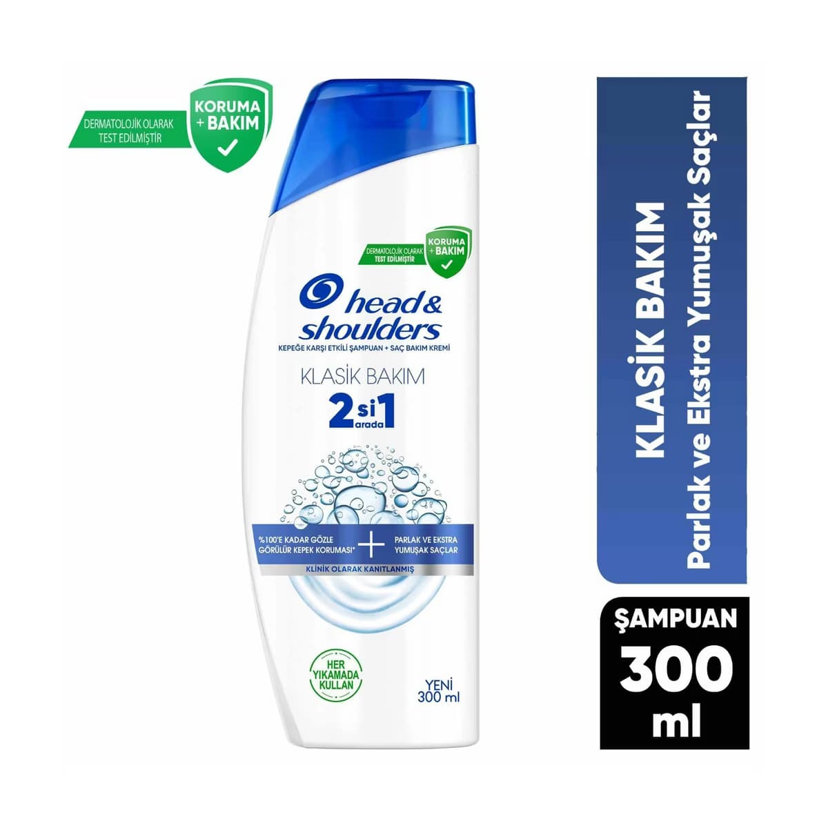 Head & Shoulders 2'si 1 Arada Klasik Bakım Kepek Karşıtı Şampuan 300 ml - Gratis