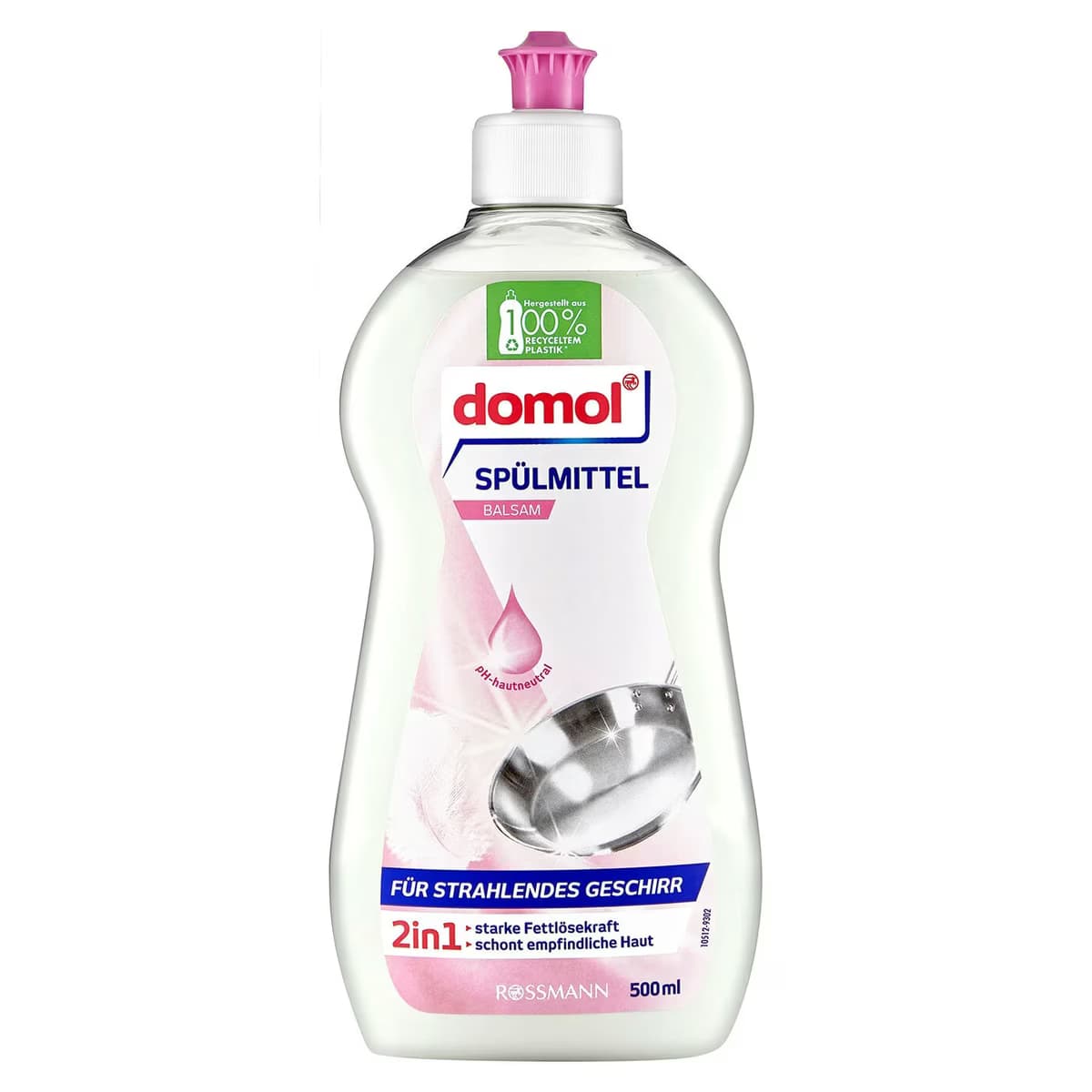Domol Bulaşık Deterjanı, Yağ Çözücü Konsantre, Elde Yıkama 500 ml