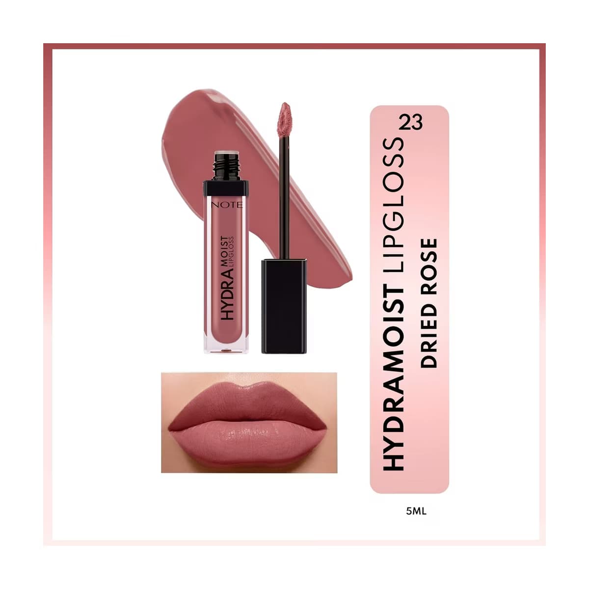 Note Hydramoist Lipgloss 23 Dried Rose - Gratis