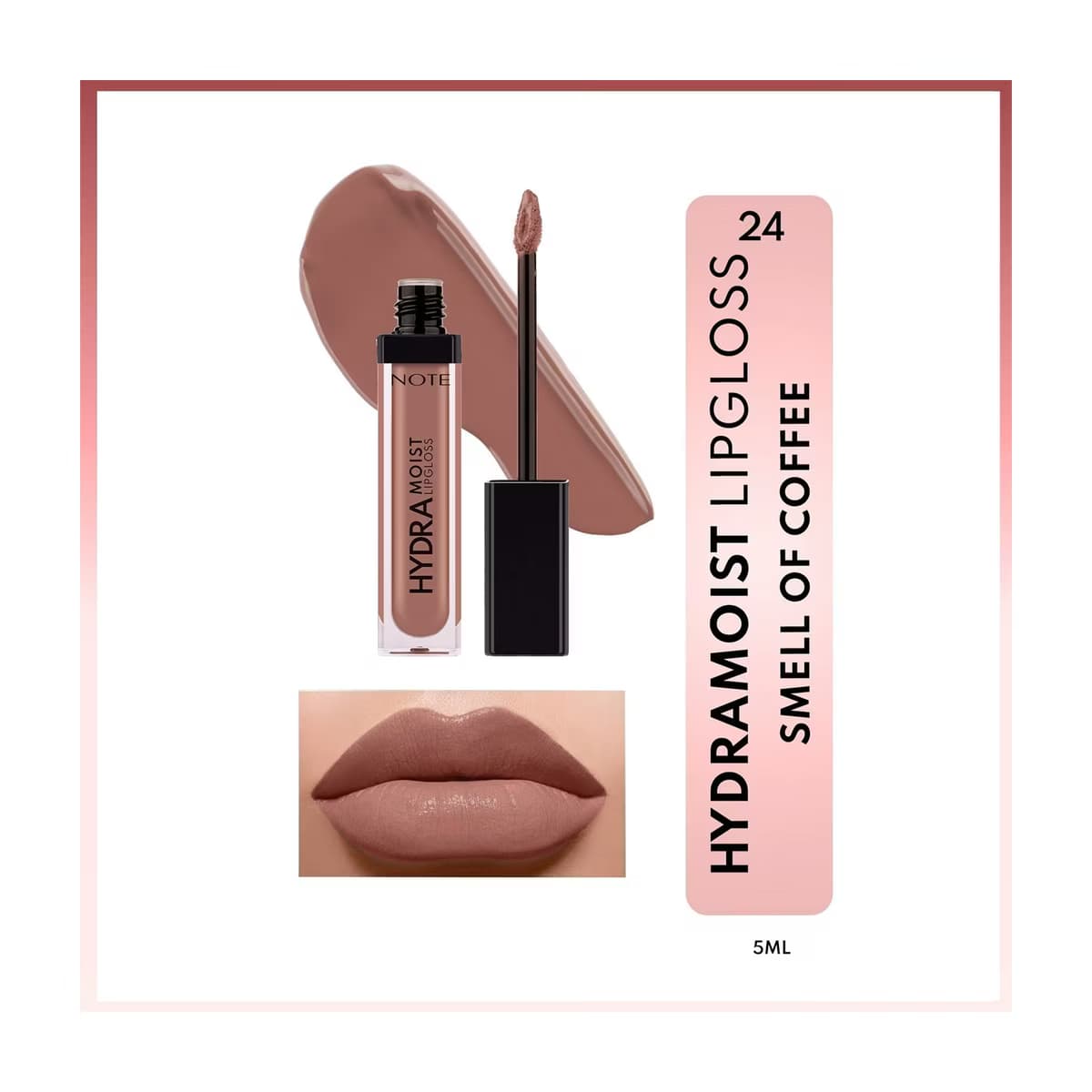 Note Hydramoist Lipgloss 24 Smell Of Coffee - Gratis