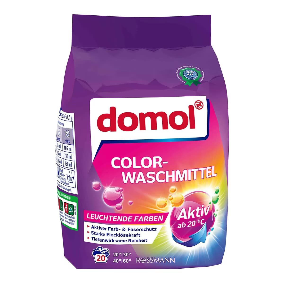 Domol Renklilere Özel Çamaşır Deterjanı 20 Yıkama 1350 g