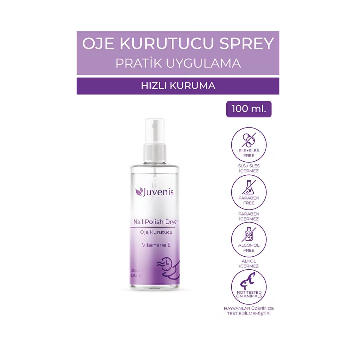 Juvenis Oje Kurutucu Sprey 100 ml - Gratis