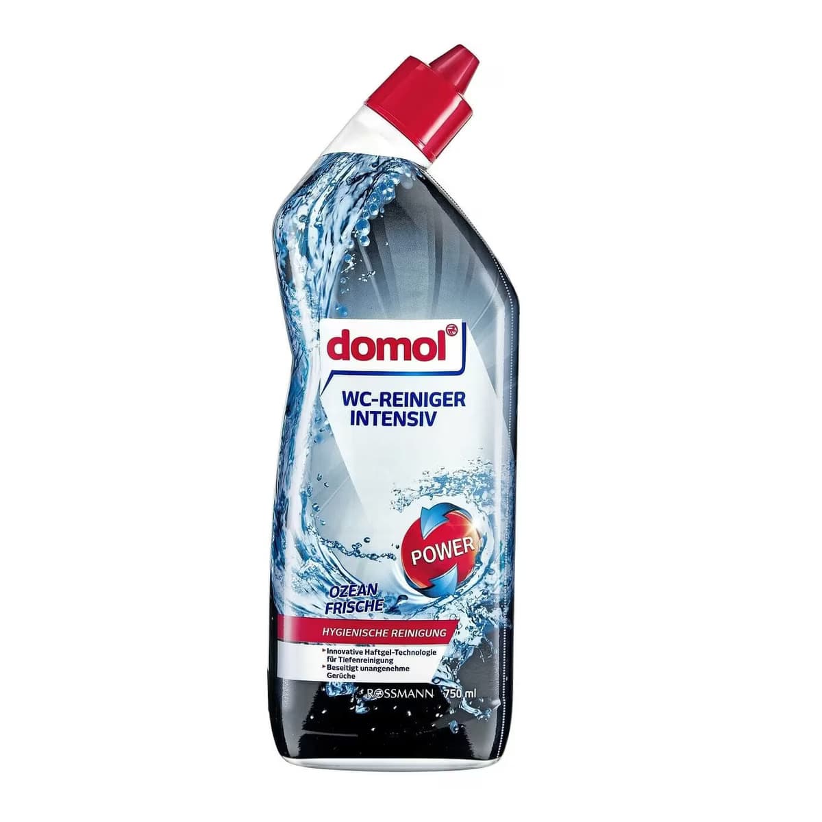 Domol Tuvalet Temizleyici Jel, Ekstra Güçlü Okyanus Kokulu, Yoğun Kıvam 750 ml