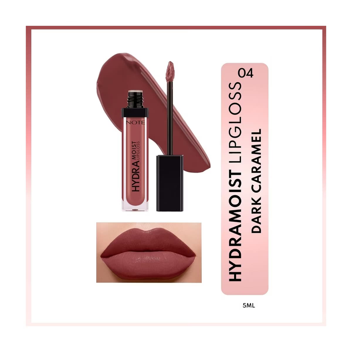 Note Hydramoist Lipgloss 04 Dark Caramel - Gratis