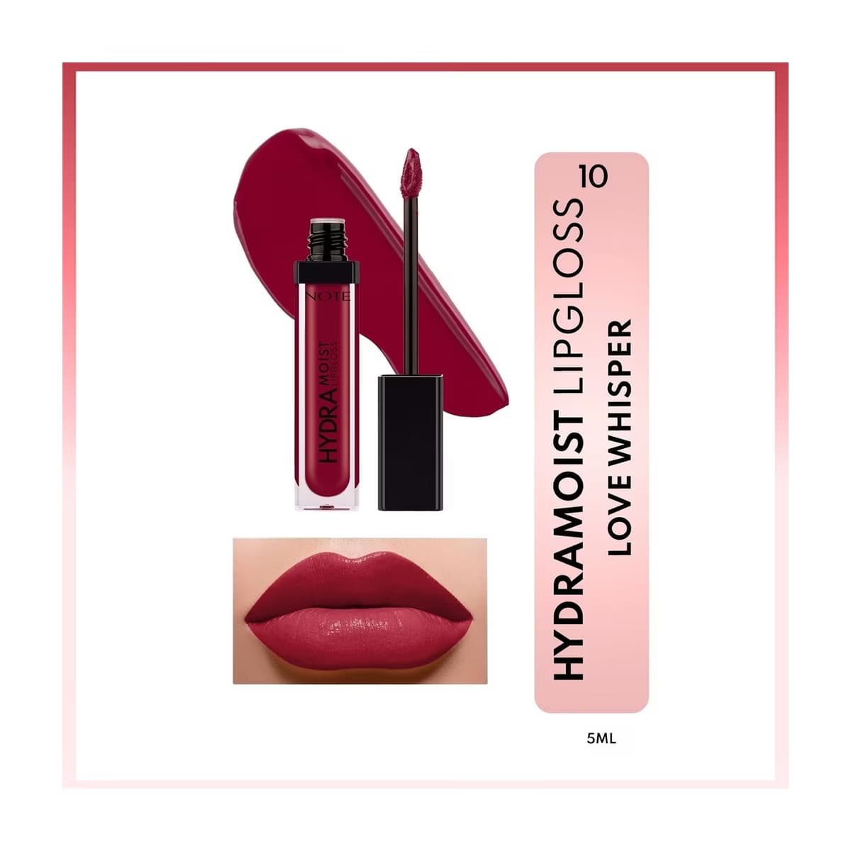 Note Hydramoist Lipgloss 10 Love Whisper - Gratis