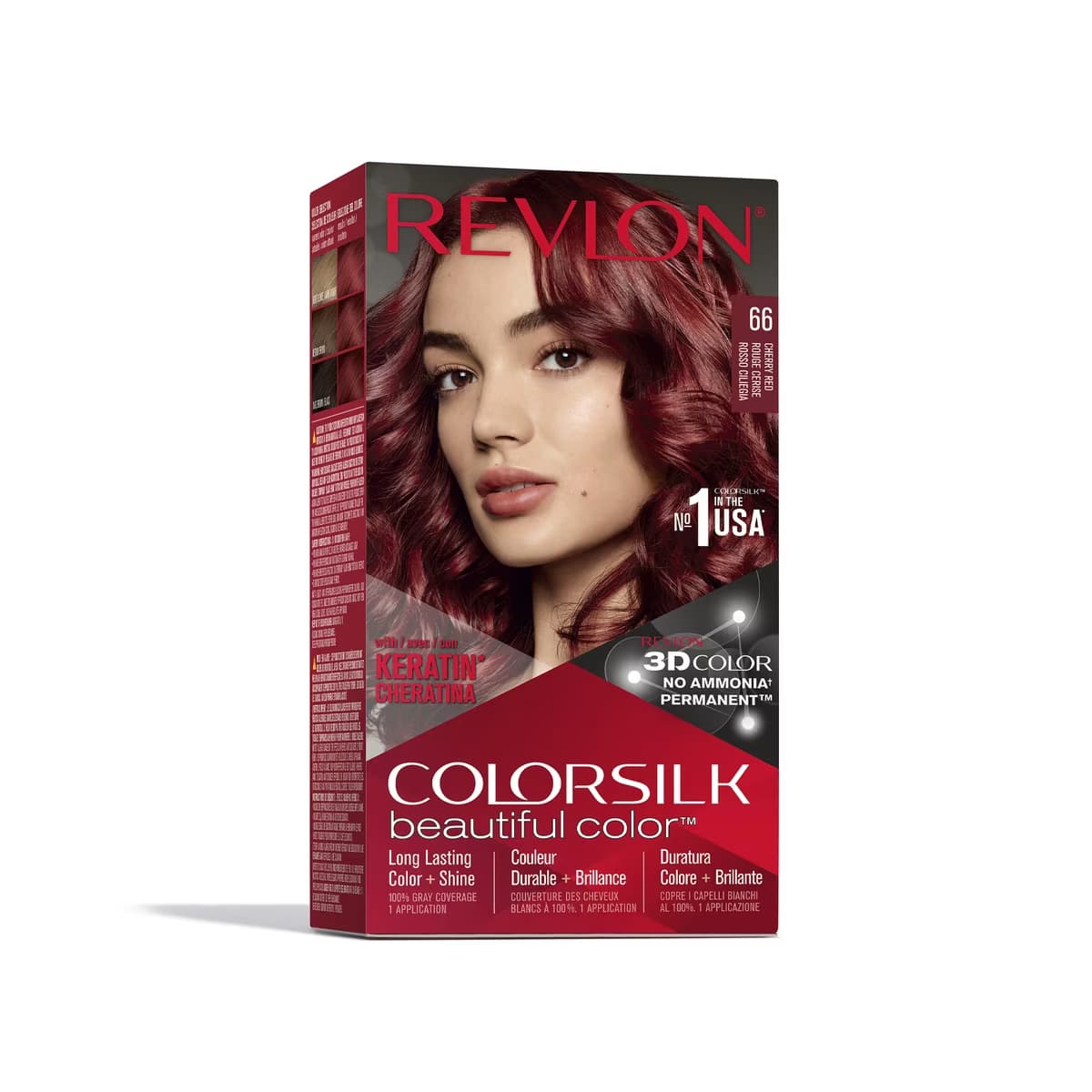 Revlon ColorSilk Beautiful Color Saç Boyası 66 Vişne Kırmızı - Gratis