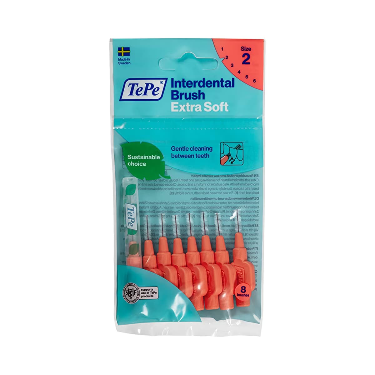 Tepe X-Soft Arayüz Fırçası 0.5 mm Kırmızı 8'li Paket - Gratis