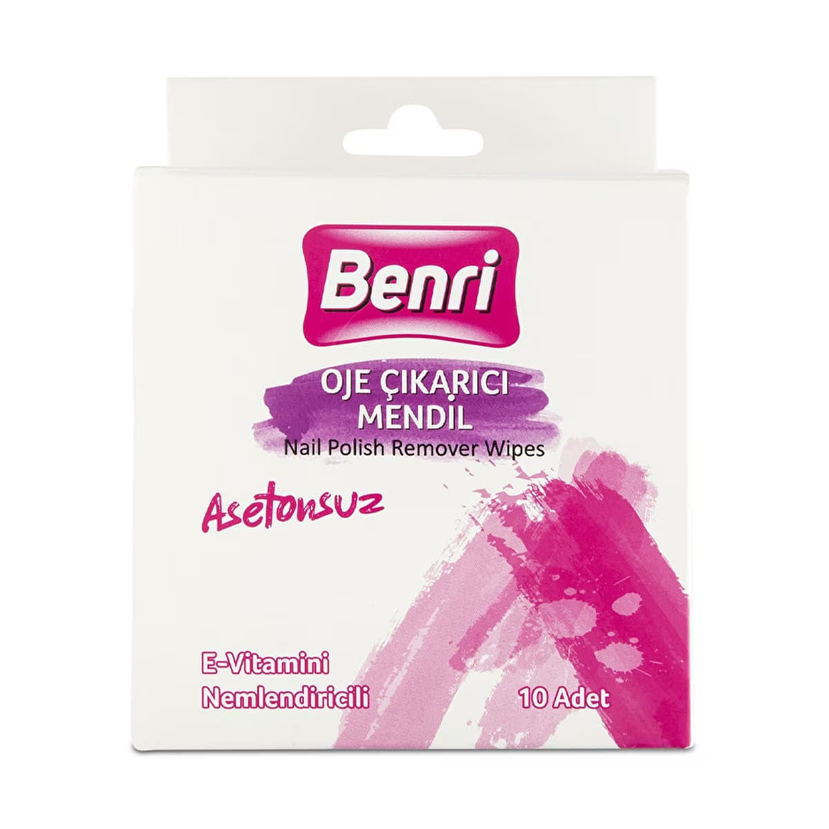 Benri Asetonsuz Oje Çıkarıcı Mendil 10'lu - Gratis