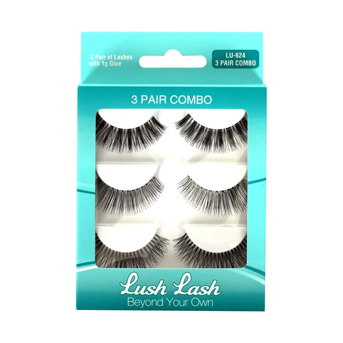 Lush Lash Bonus Pack Takma Kirpik LU-624 3'lü - Gratis
