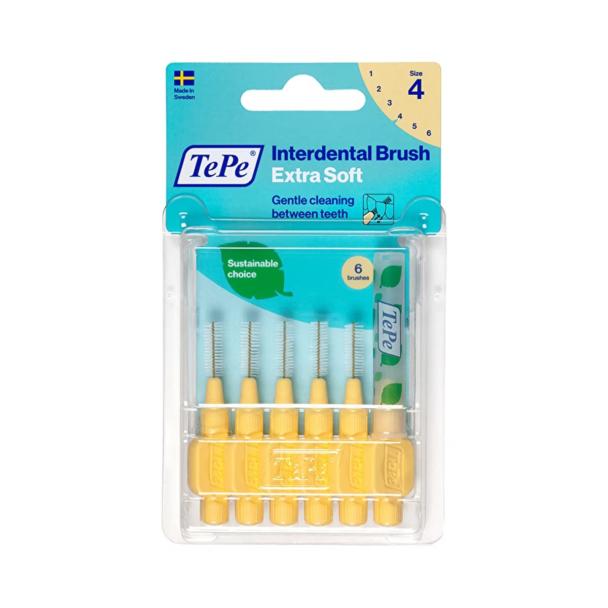 Tepe Blister X-Soft Arayüz Fırçası 0.7 mm Sarı 6'lı Paket - Gratis
