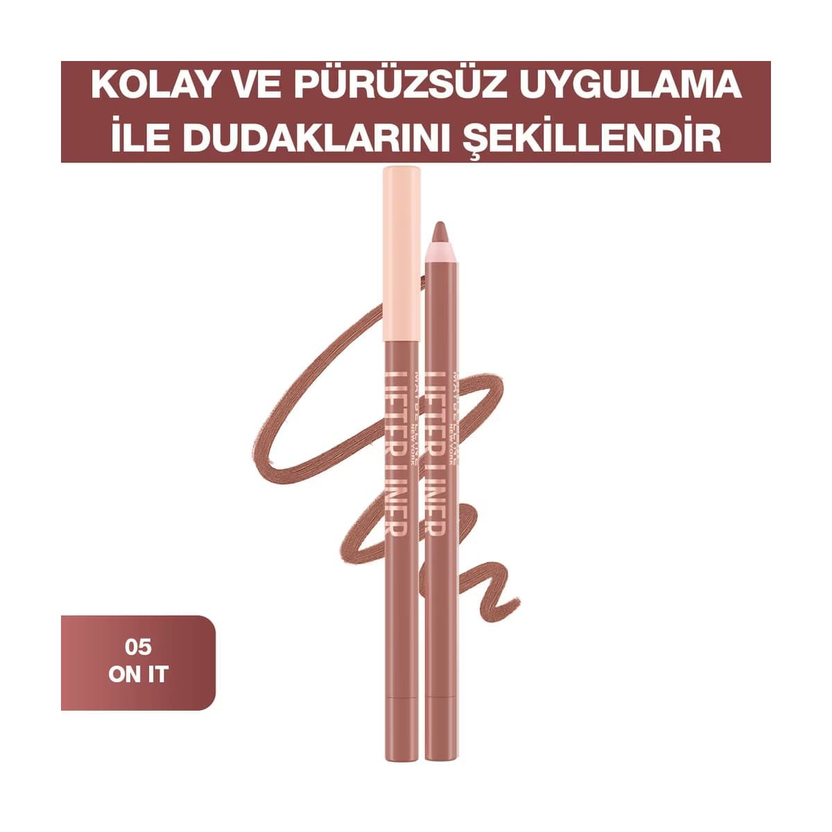 Maybelline New York Lifter Liner Dudak Kalemi 05 On It - Gratis