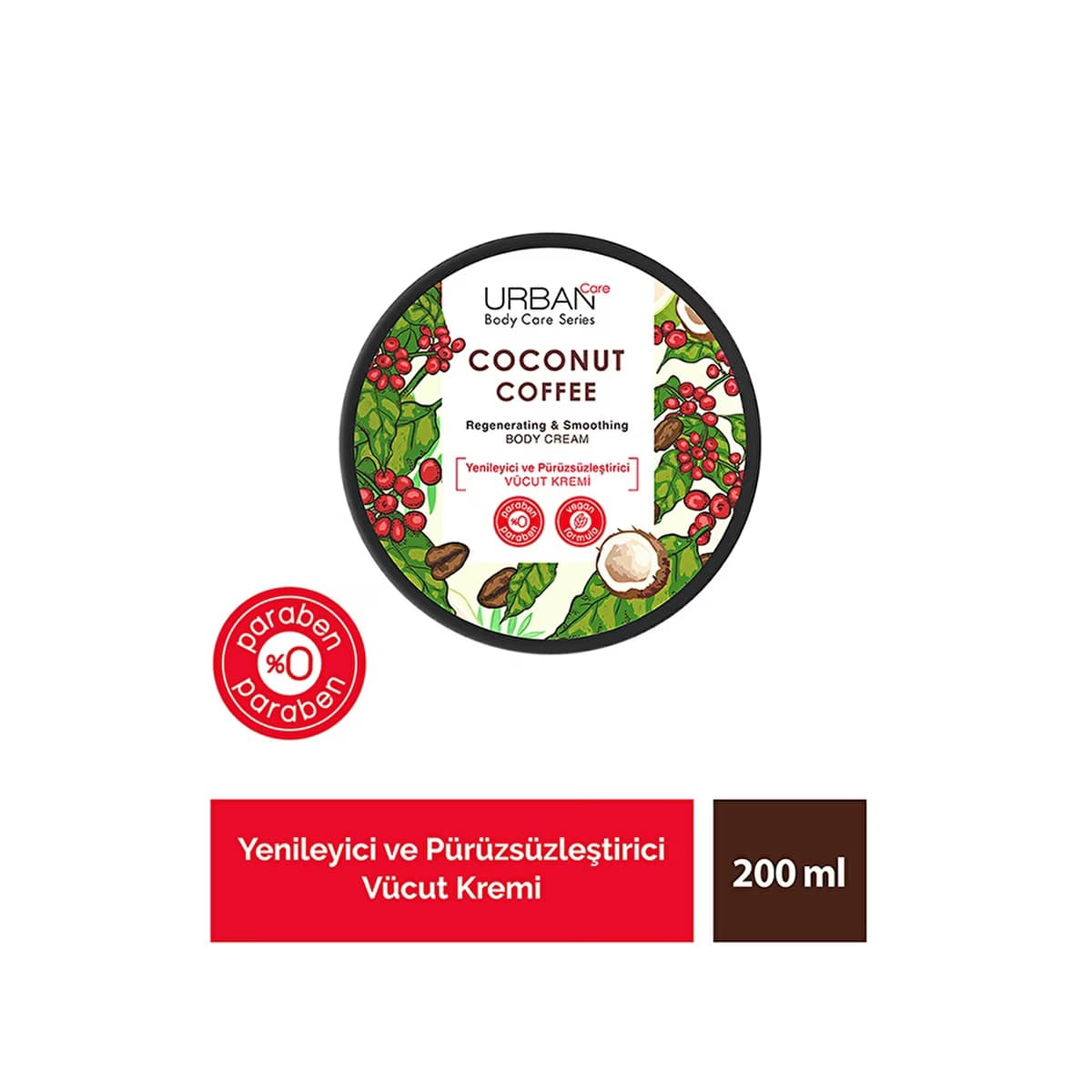 Urban Care Coconut Coffee Vücut Kremi 200 ml - Gratis