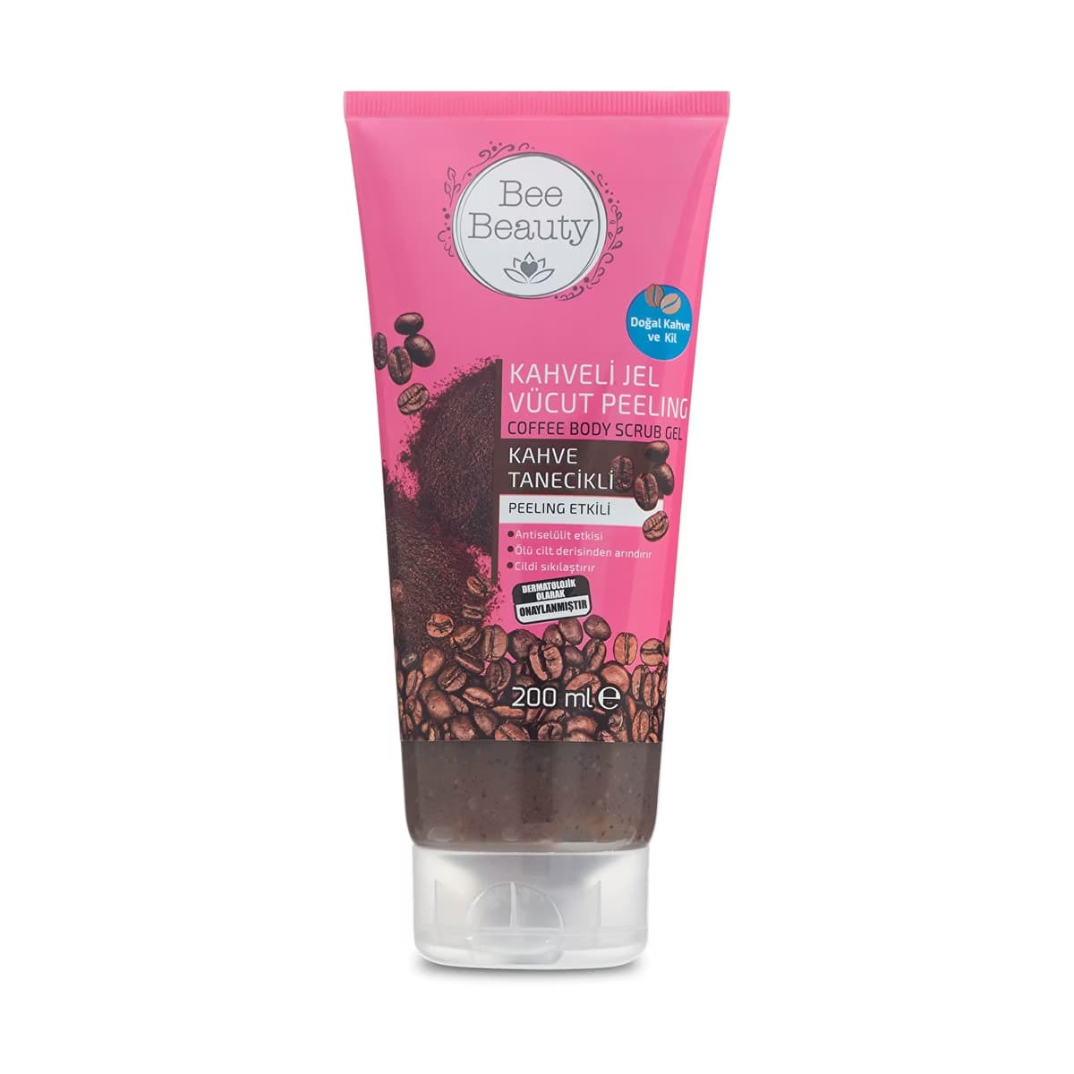 Bee Beauty Kahveli Jel Vücut Peeling 200 ml - Gratis