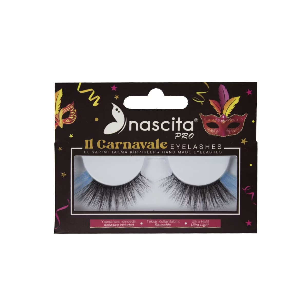 Nascita Carnavale Renkli Takma Kirpik 129 - Gratis