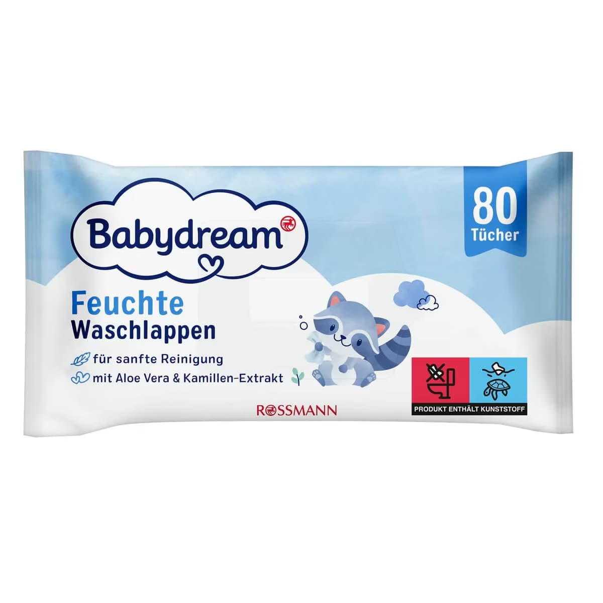 Babydream Bebek Islak Mendil Hassas Cilt, Aloe Veralı 80'li