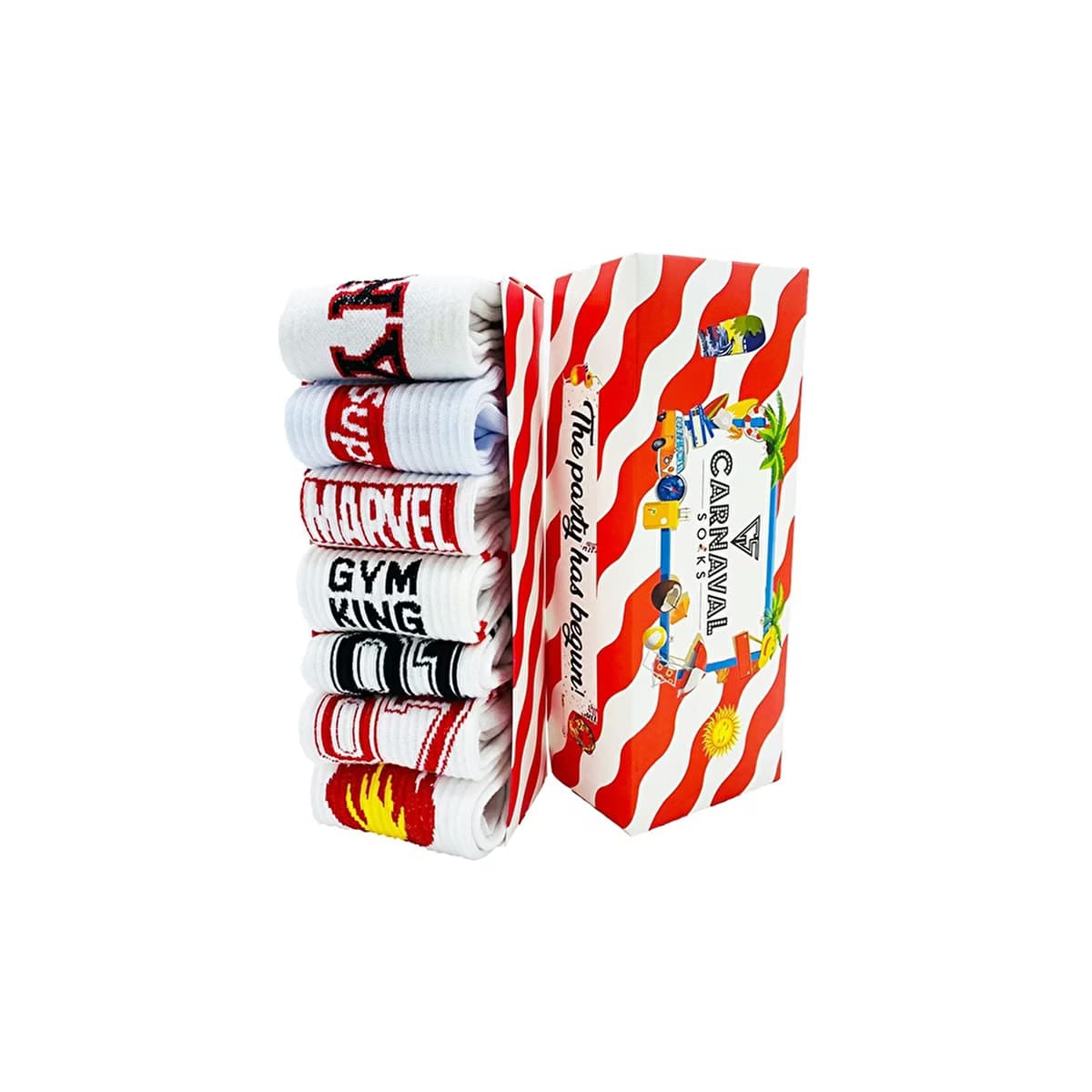 Carnaval Socks 7'li Spor Çorap Seti - Gratis