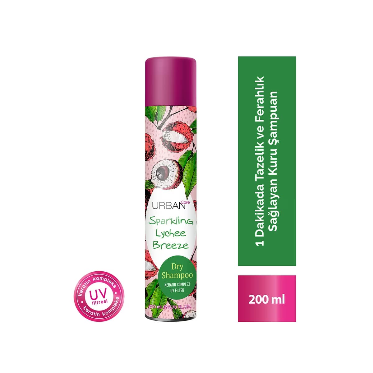 Urban Care Sparling Lychee Breeze Hacimlendirici Kuru Şampuan 200 ml - Gratis