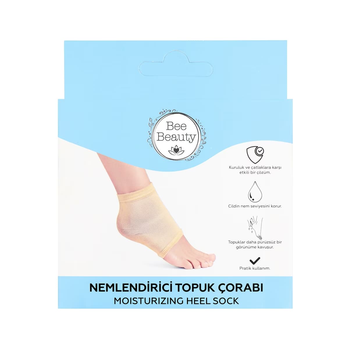 Bee Beauty Nemlendirici Topuk Çorabı - Gratis