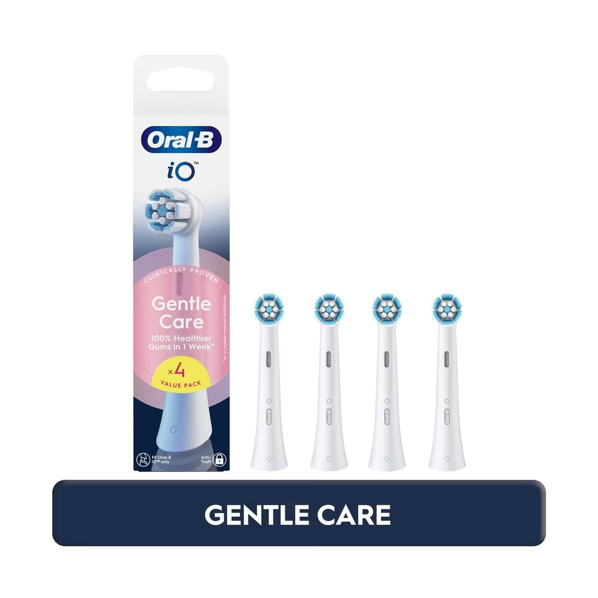 Oral-B iO Gentle Care Beyaz Diş Fırçası Yedek Başlığı 4 Adet - Gratis