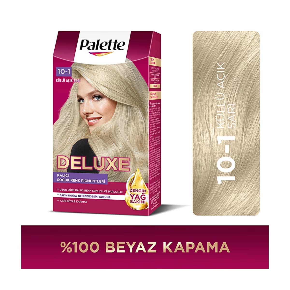 Palette Deluxe Saç Boyası 10-1 Küllü Açık Sarı - Gratis