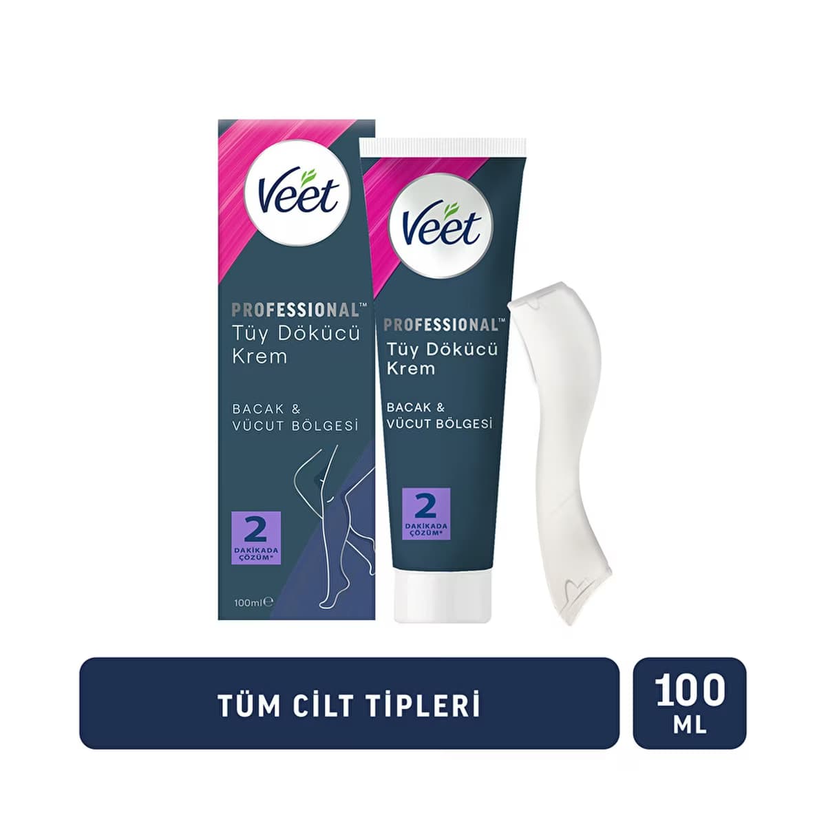 Veet Profesyonel Tüy Dökücü Krem Tüm Ciltler 100 ml - Gratis