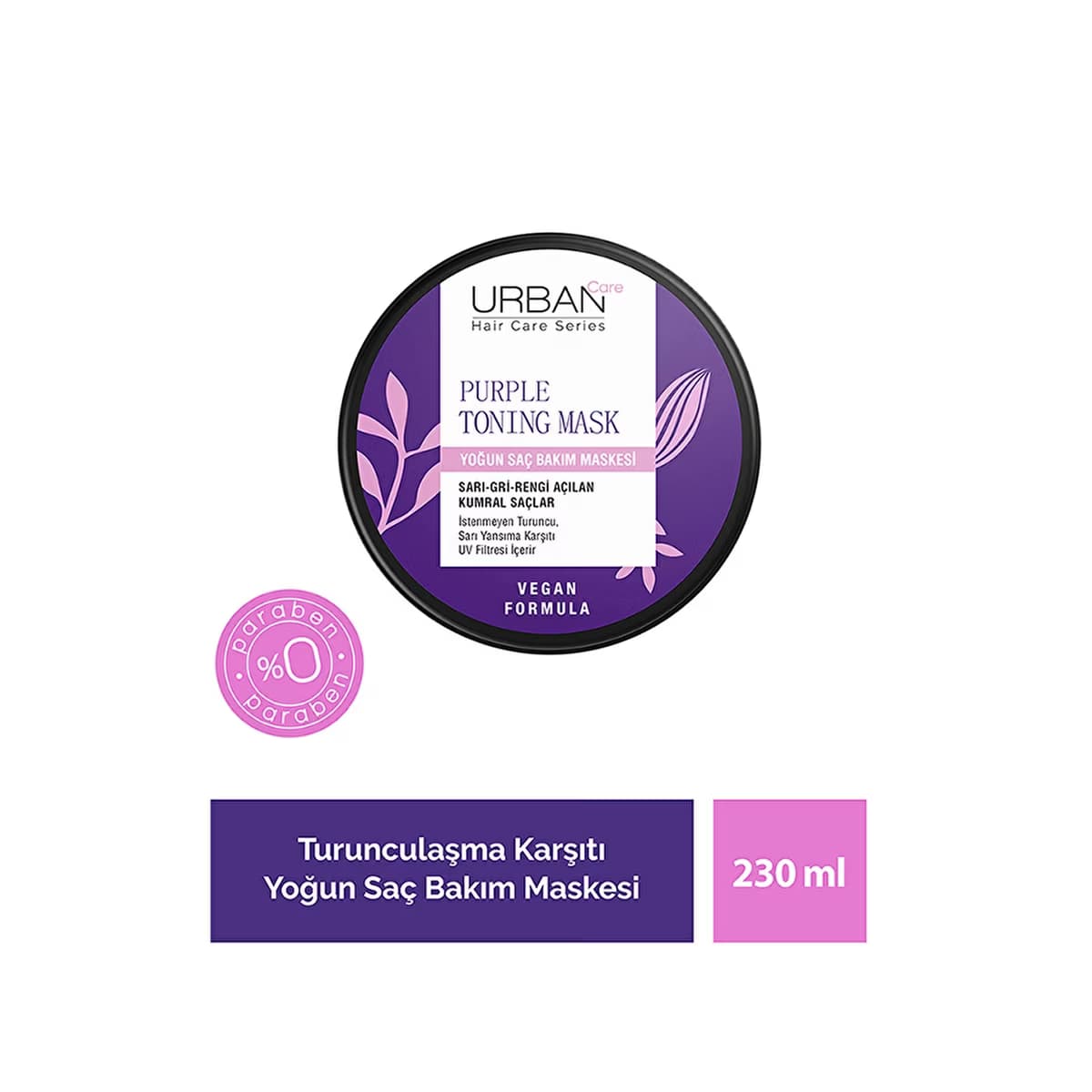 Urban Care Mor Turunculaşma Karşıtı Yoğun Saç Bakım Maskesi 230 ml - Gratis