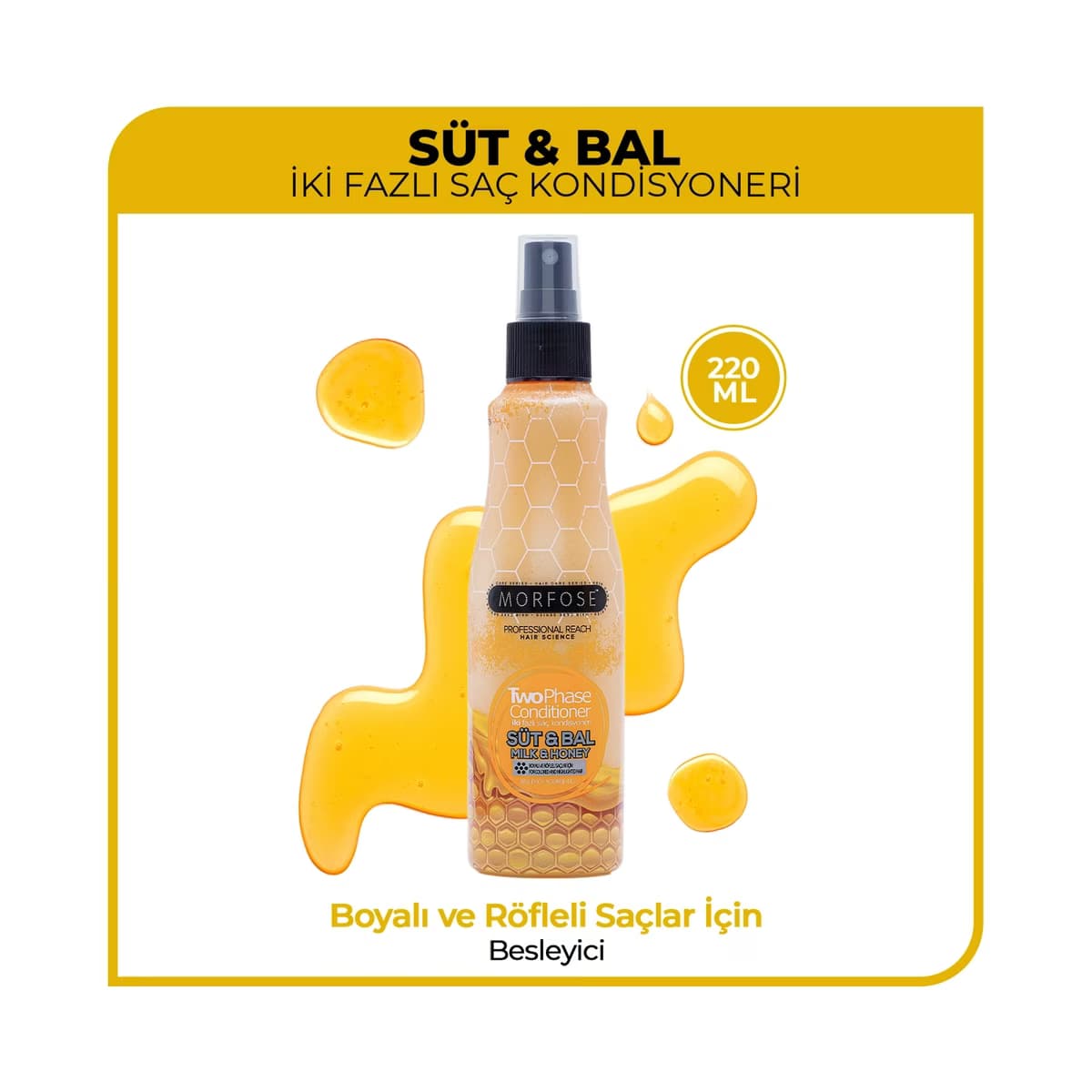 Morfose Süt Bal Çift Fazlı Fön Suyu 220 ml - Gratis