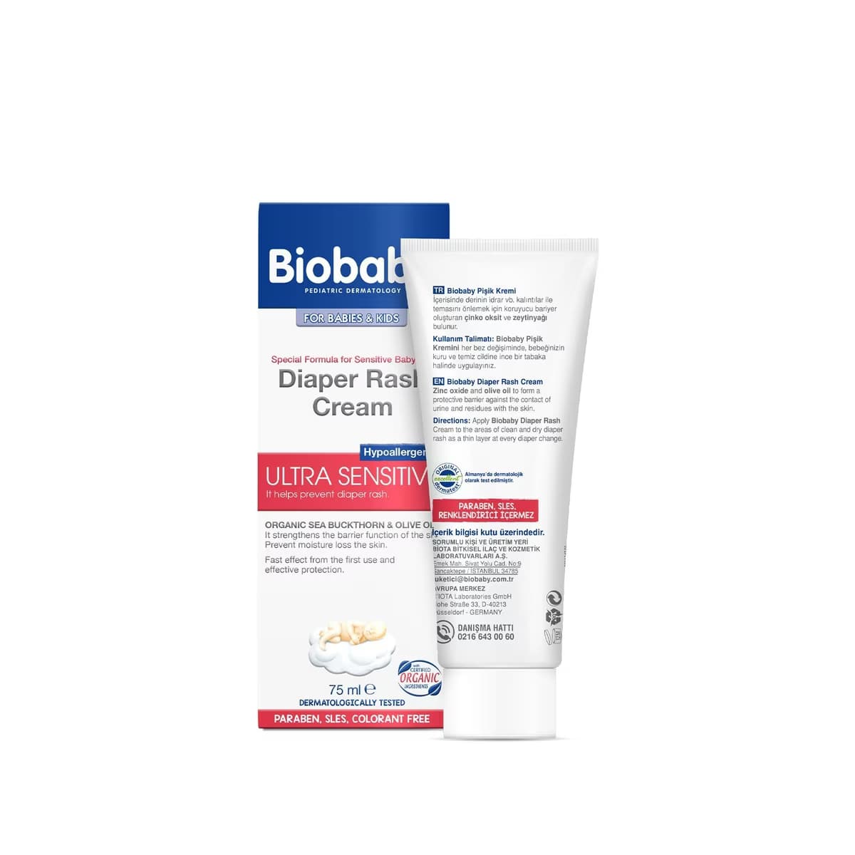 Biobaby Pişik Kremi 75 ml - Gratis