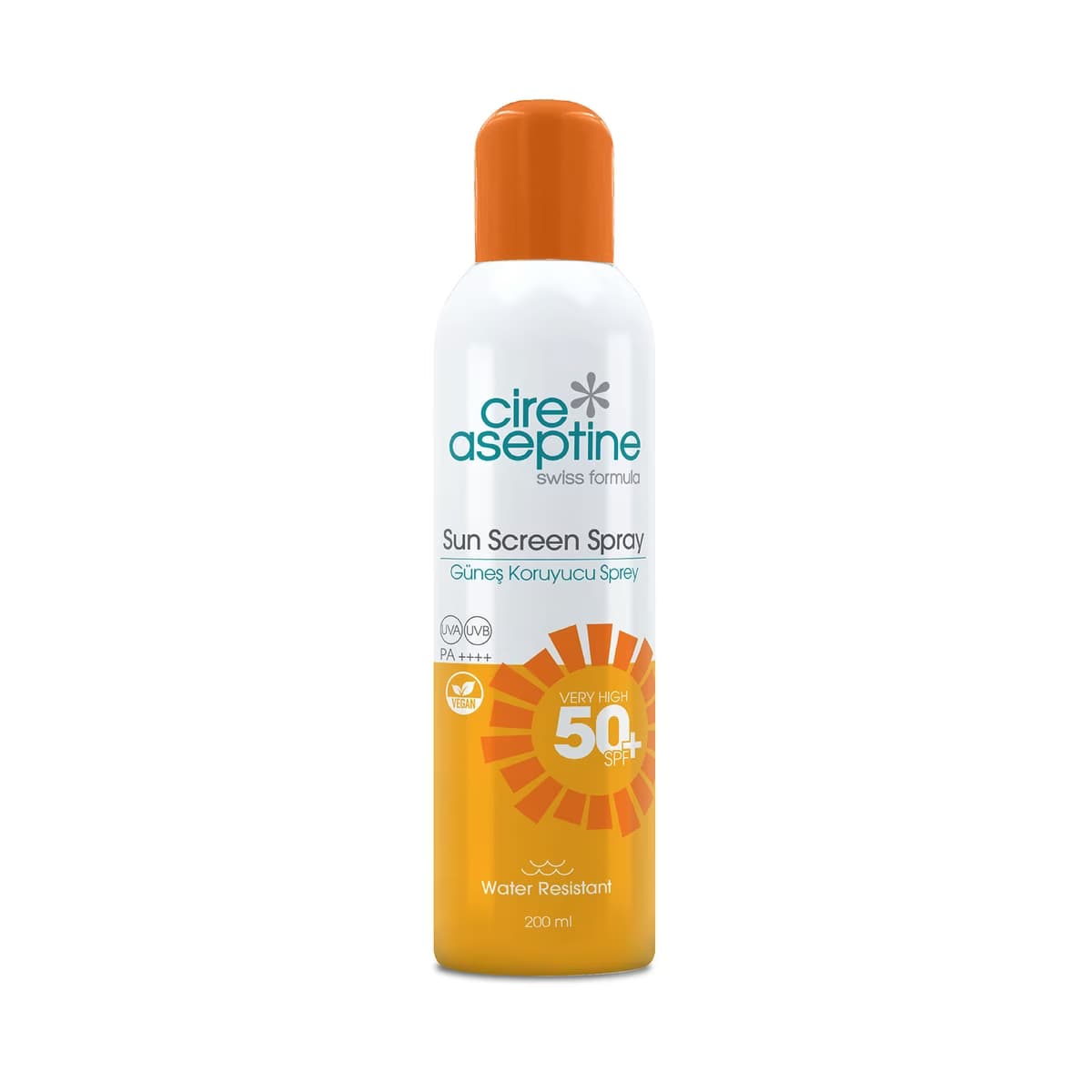 Cire Aseptine Şeffaf Aeresol Sprey Güneş Kremi 50 SPF 200 ml - Gratis