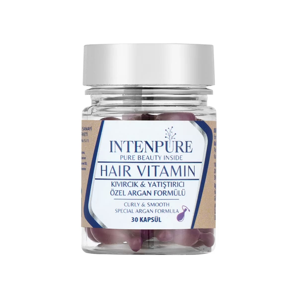 Intenpure Kabarık Saç Şekillendirici Saç Vitamini 30 Kapsül - Gratis