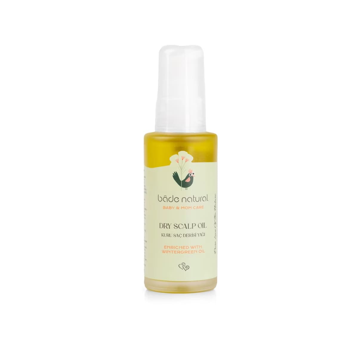 Bade Natural Konak Karşıtı Kuru Saç Derisi %100 Doğal Bebek Bakım Yağı 50 ml - Gratis