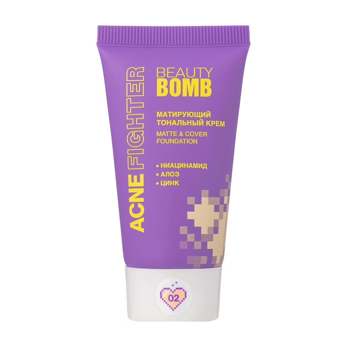 Beauty Bomb Matte Acne Fighter Fondöten 02 - Gratis