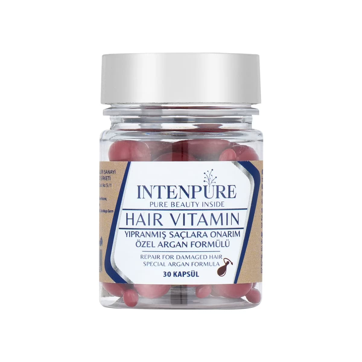 Intenpure Yıpranmış Saçlar İçin Onarıcı Saç Vitamini 30 Kapsül - Gratis