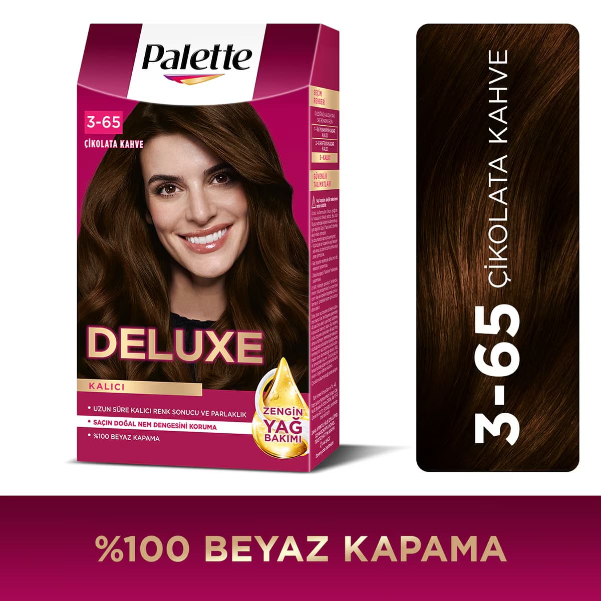 Palette Deluxe Saç Boyası 3-65 Çikolata Kahve