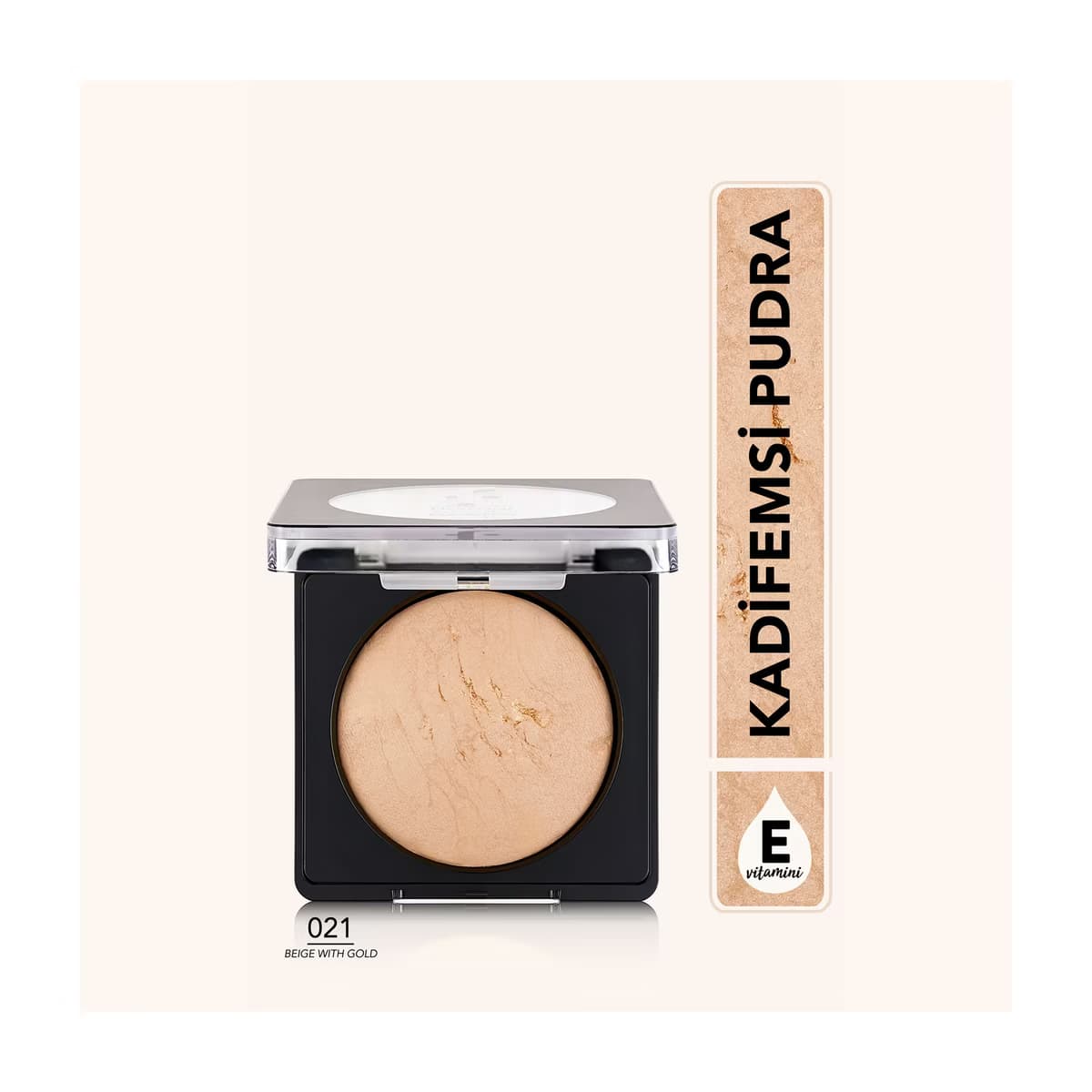 Flormar Baked Powder Pudra 021 Beige Gold - Gratis