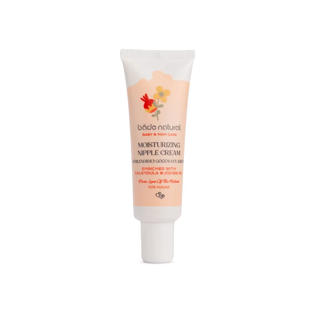 Bade Natural Nemlendirici %100 Doğal Göğüs Ucu Çatlak ve Bakım Kremi 30 ml - Gratis