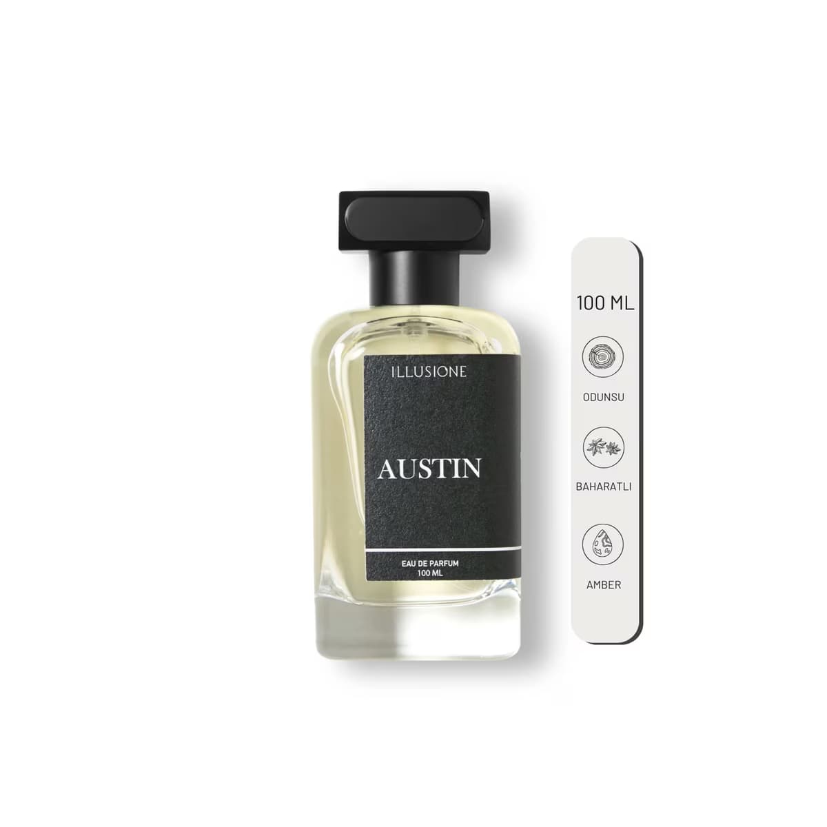 Illusione Austin EDP Erkek Parfüm 100 ml - Gratis