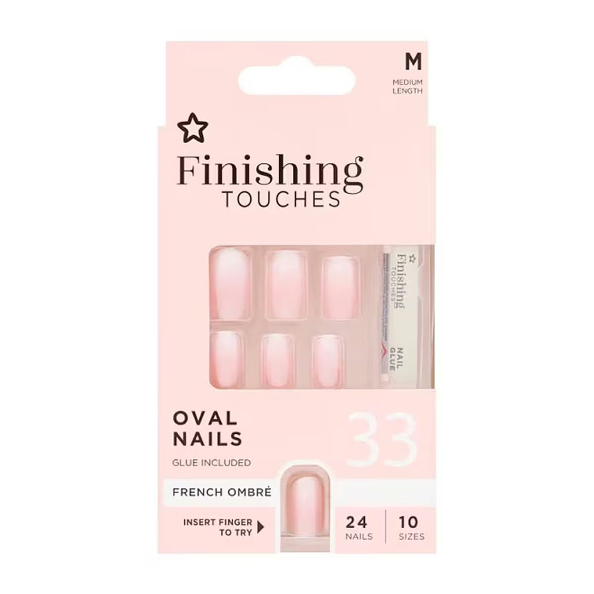 Superdrug Finishing Touches Takma Tırnak French Ombre 24'lü
