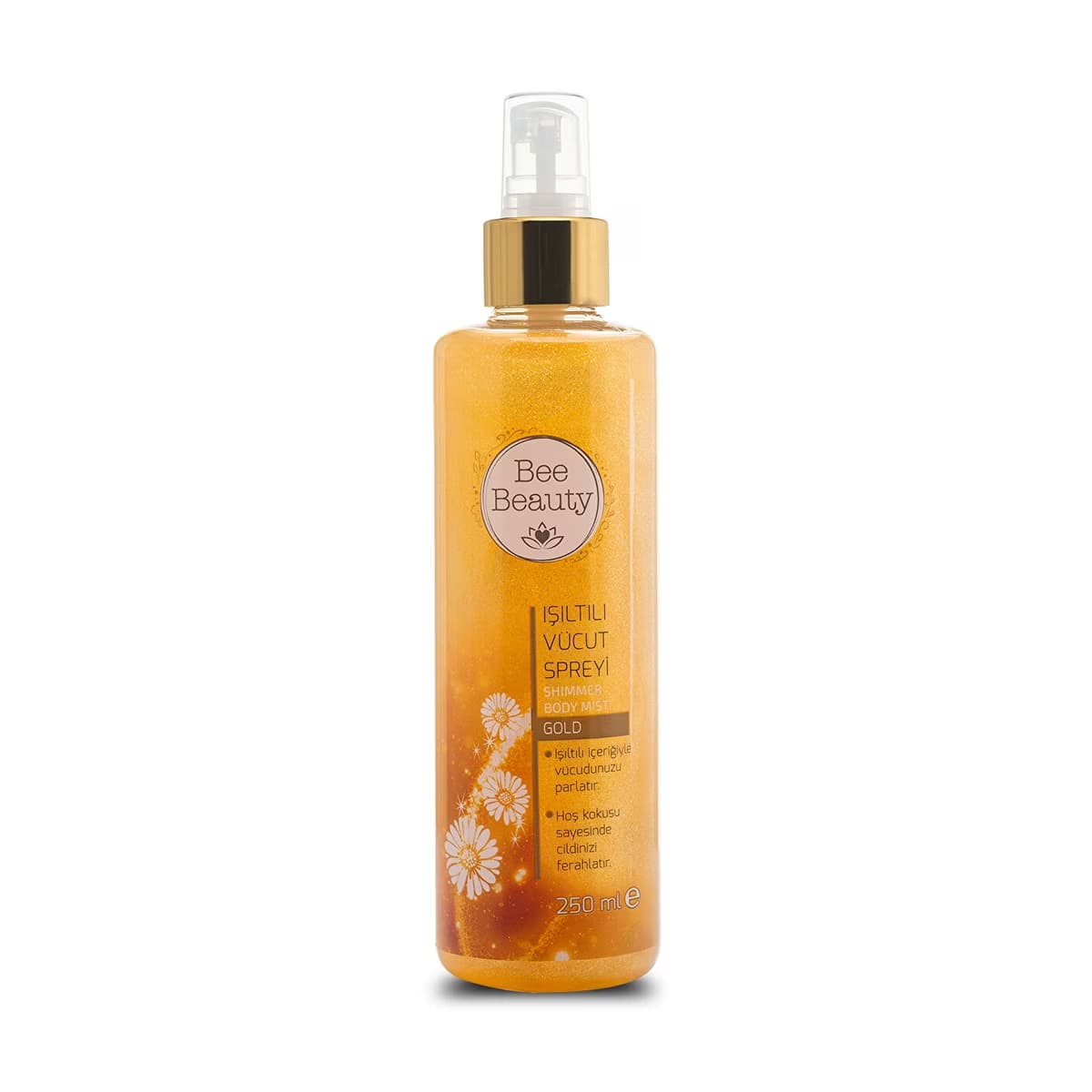 Bee Beauty Gold Işıltılı Vücut Spreyi 250 ml - Gratis