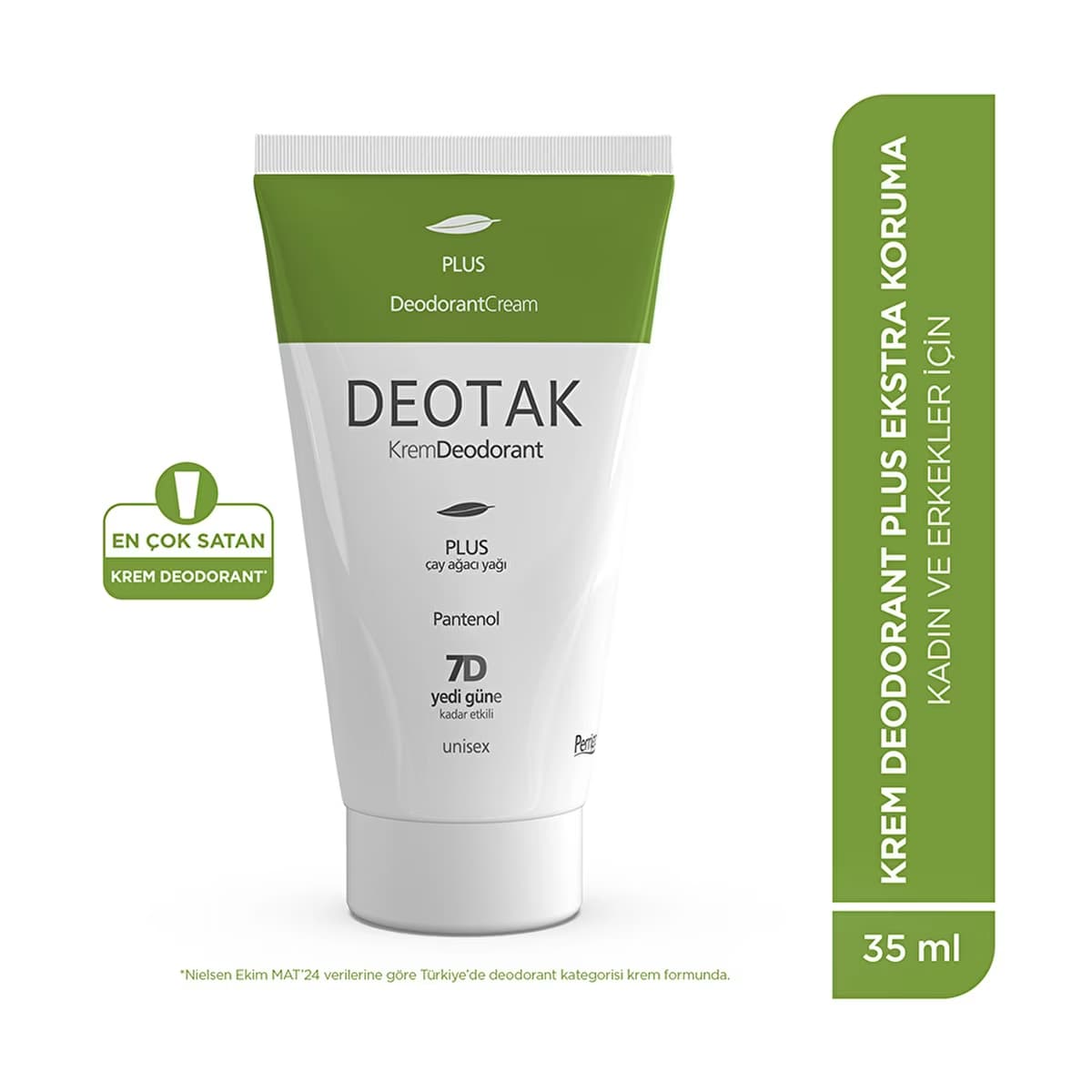Deotak Unisex Krem Deodorant Plus 35 ml - Gratis