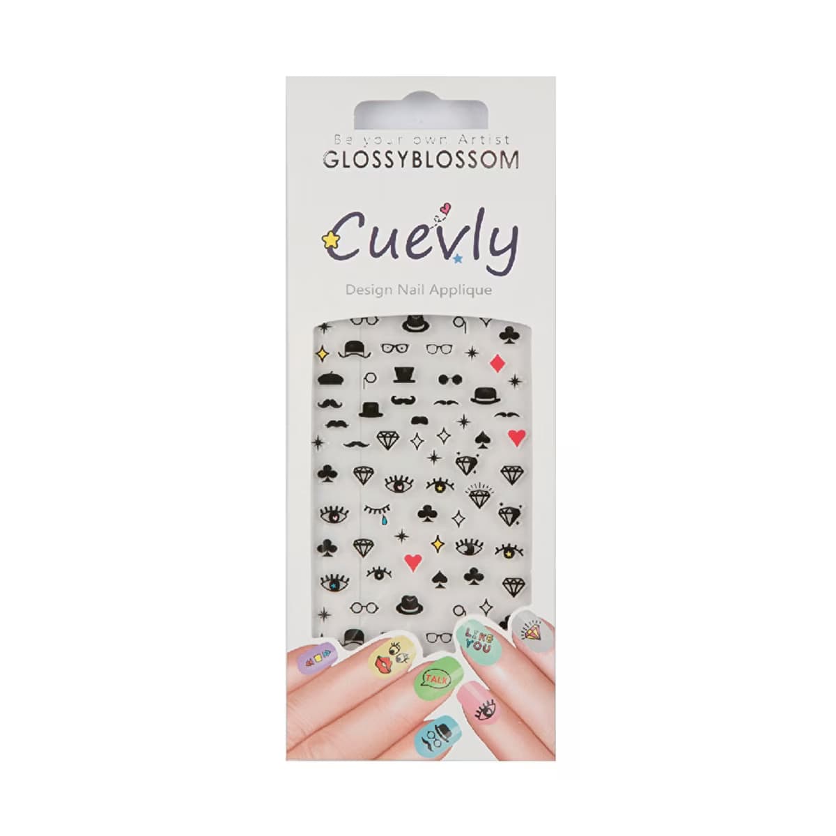 Glossy Blossom Tırnak Süsleme Sticker Cuevly-96679 - Gratis