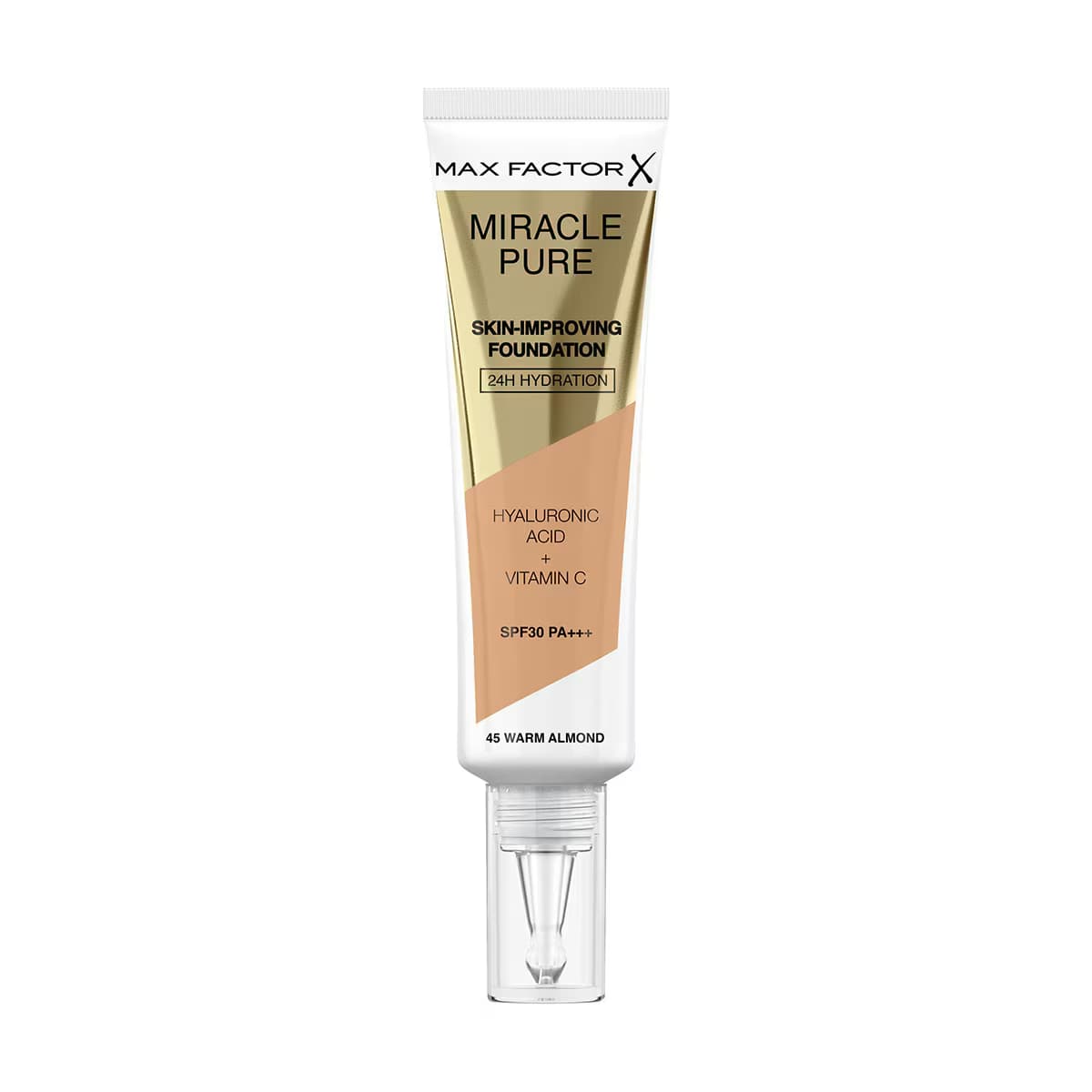 Max Factor Miracle Pure Fondöten Warm Almond 45