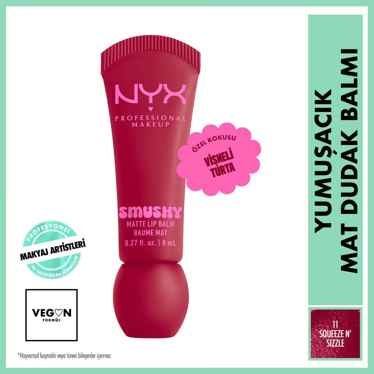 Nyx Professional Makeup Soft Matte Smushy Dudak Balmı Squeeze N' Sizzle 11