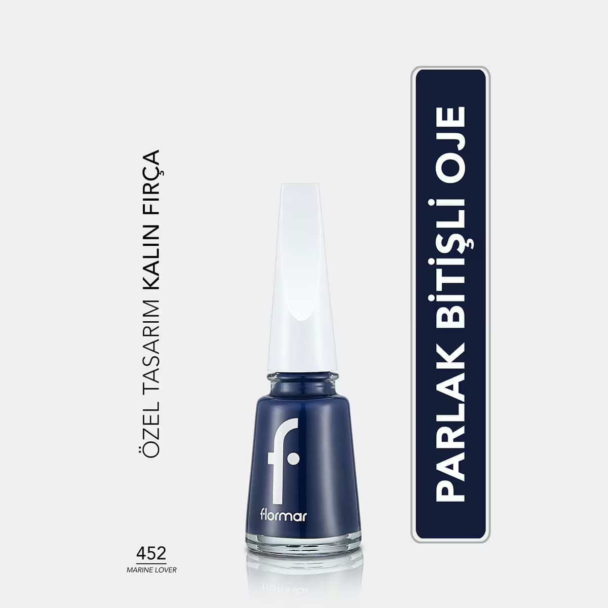 Flormar Nail Enamel Yoğun Pigmentli Parlak Oje No: 452 Marine Lover